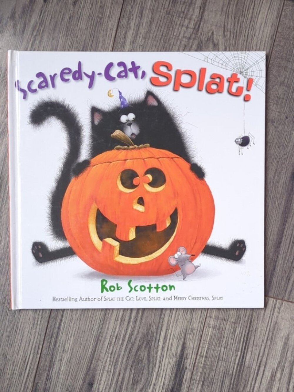 **4/$20** Scaredy-Cat,‎ Splat! Hardcover by Rob Scotton Halloween Theme Book